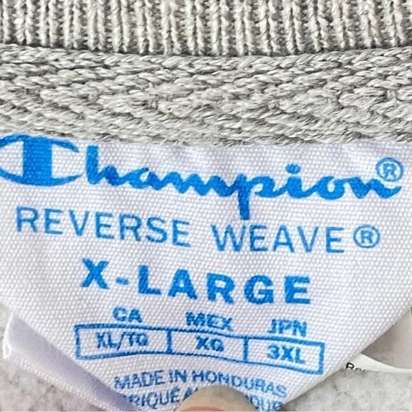 Men's Champion Vintage Reverse Weave Pullover Gray Sweatshirt sz. XL #JJ - Picture 4 of 7